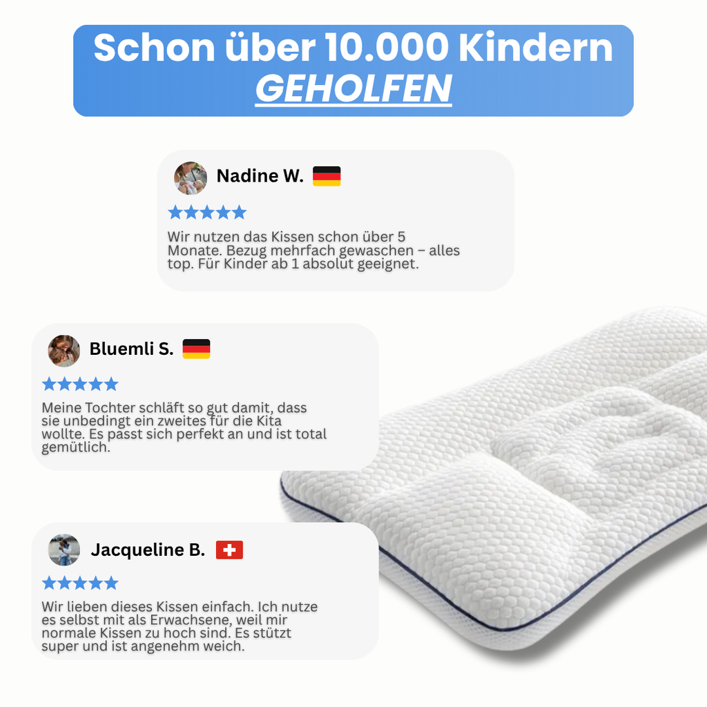 Lunora™ – Ergonomic Kids' Pillow