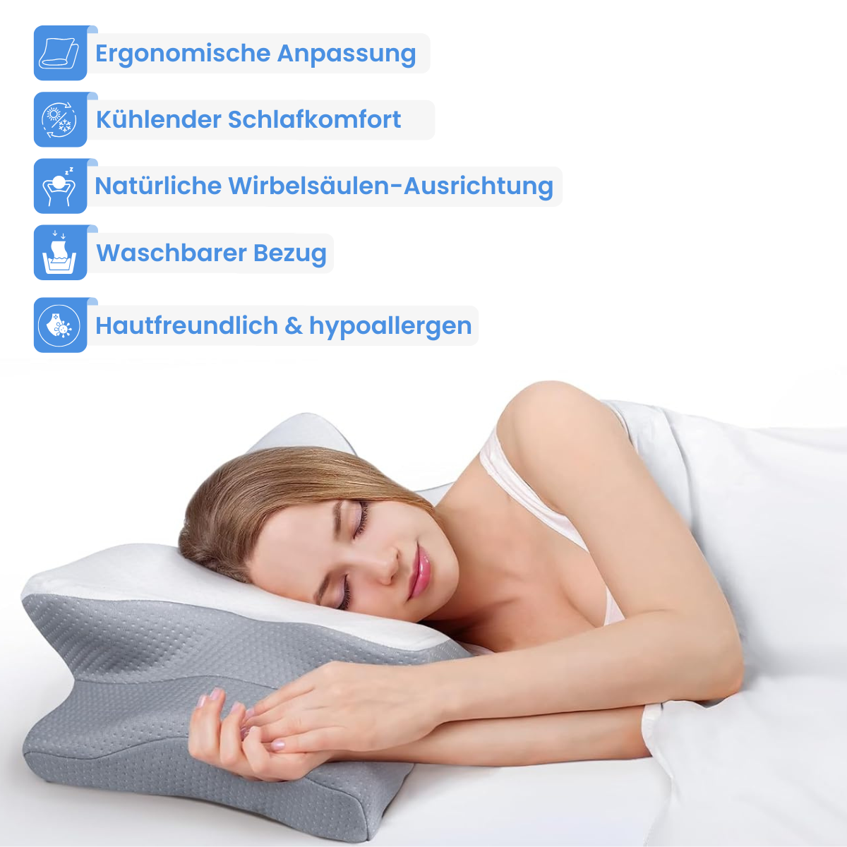 Recovery Pillow – Ergonomic Neck & Head Support Pillow