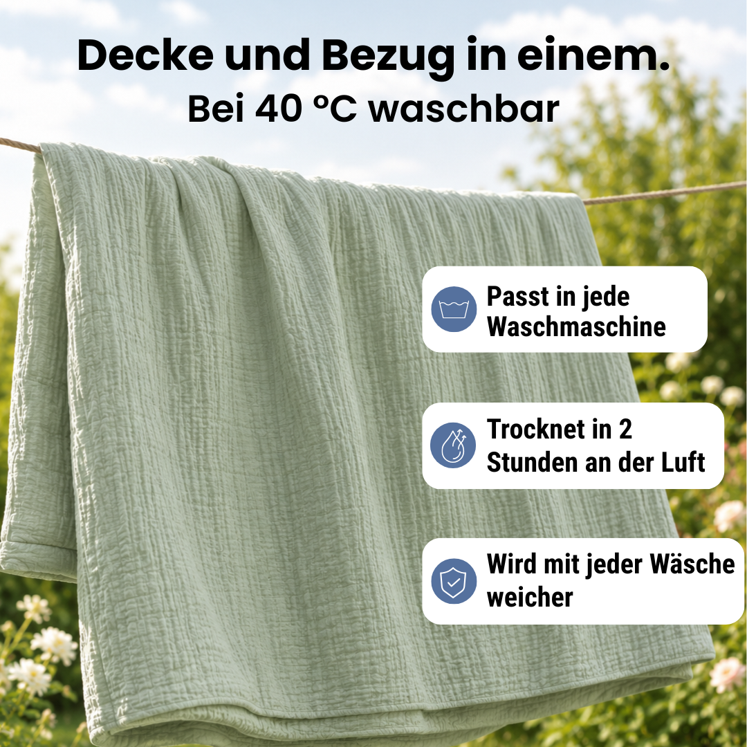 Brisa™ – Musselindecke aus Baumwolle