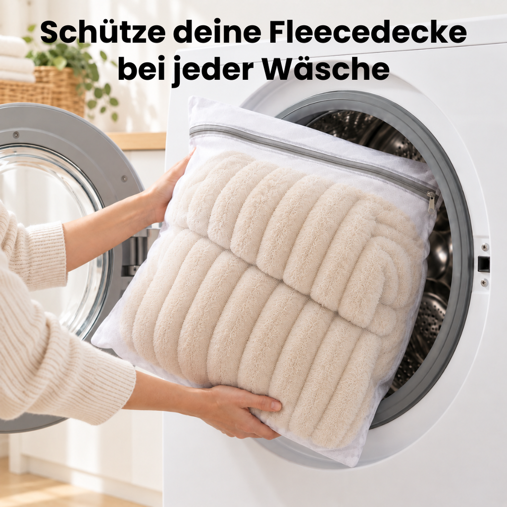 Fleecedecke Waschbeutel