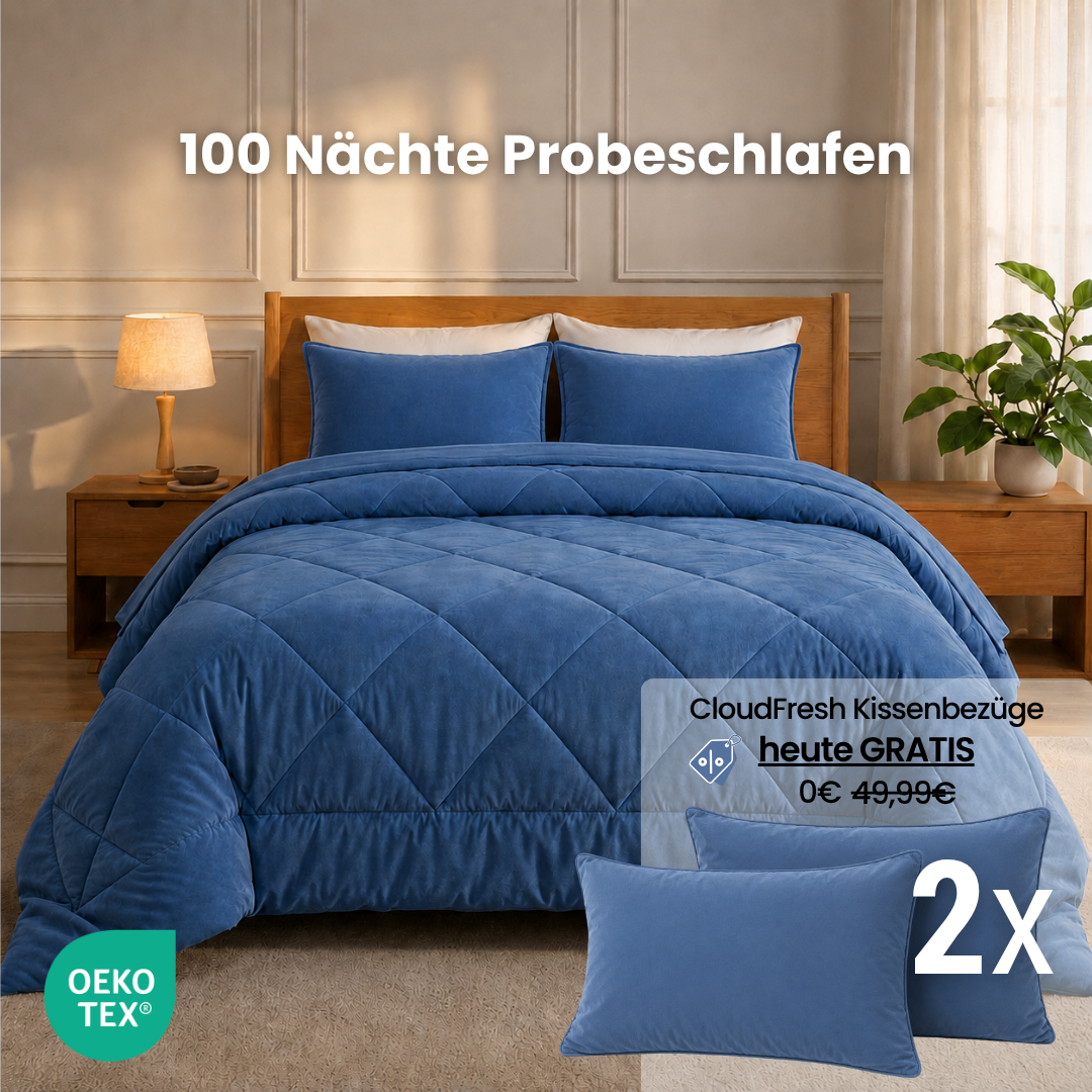 CloudFresh™ Decke – Die 2-in-1 Ganzjahresdecke, die den Bettbezug überflüssig macht.