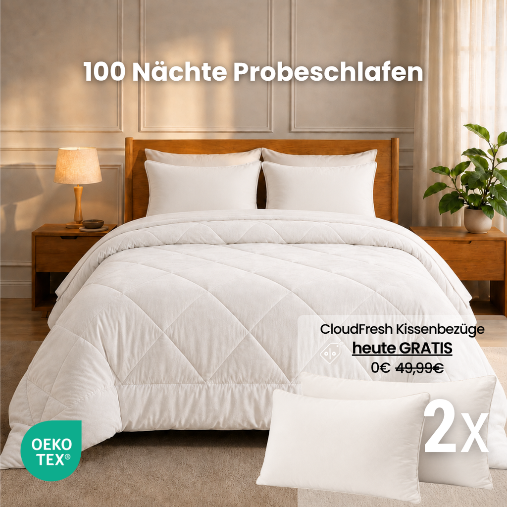 CloudFresh™ Decke – Die 2-in-1 Ganzjahresdecke, die den Bettbezug überflüssig macht.