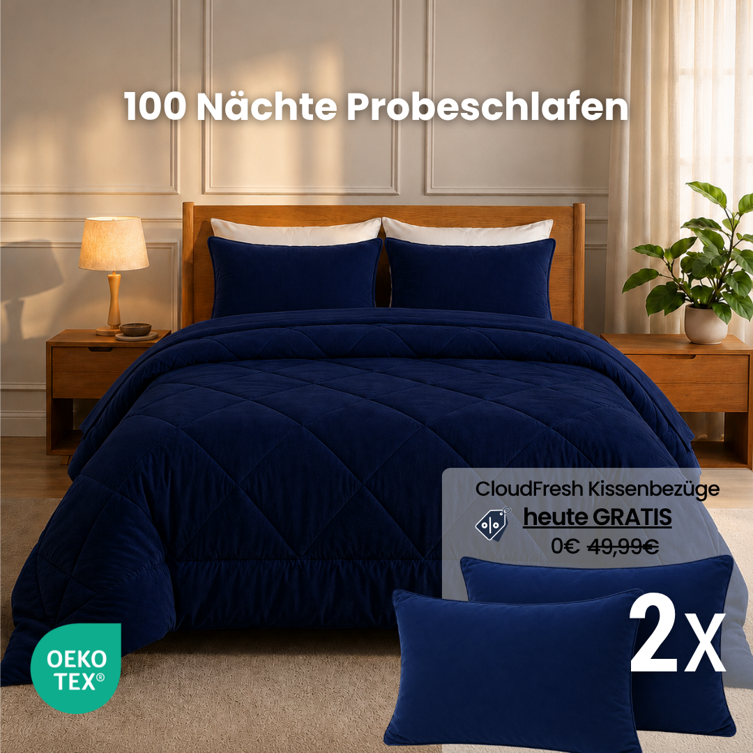 CloudFresh™ Decke – Die 2-in-1 Ganzjahresdecke, die den Bettbezug überflüssig macht.